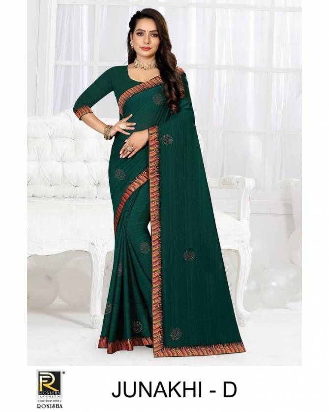 Junakhi By Ronisha Color Set Party Wear Sarees Catalog